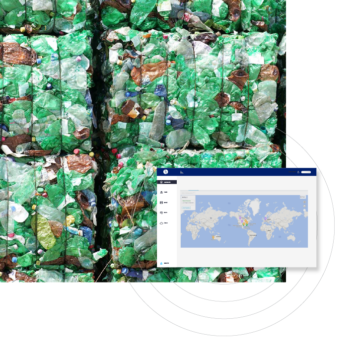 Compressed waste with an infographic showcasing accurate waste shipment solutions, highlighting compliance and transparency in waste management.