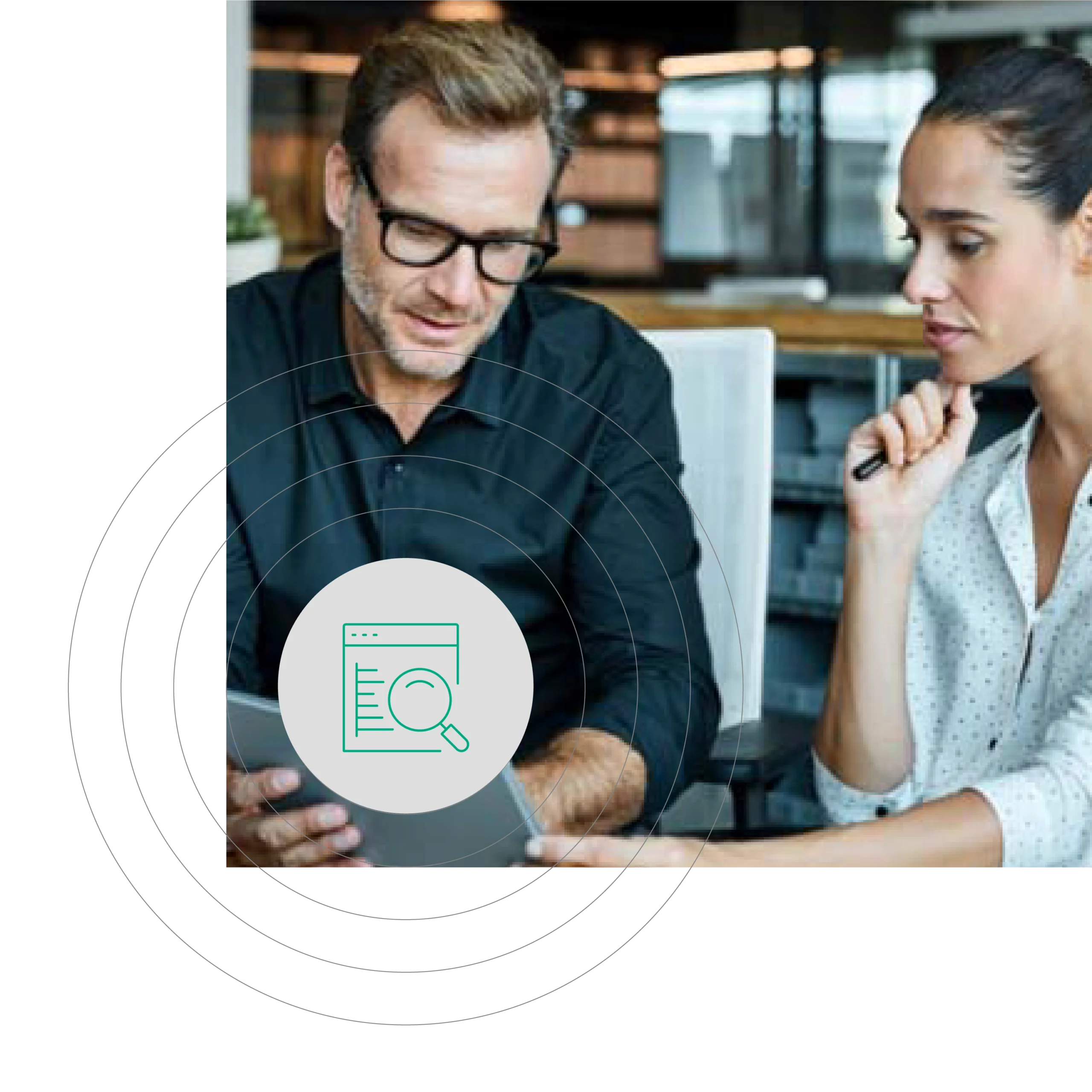 Image showcasing data-driven decision-making processes, emphasizing the importance of data in strategic choices.